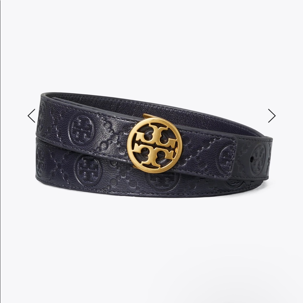 Tory Burch T monogram leather belt